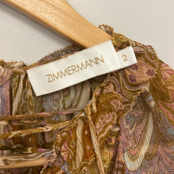 Zimmermann Paisley Print Mini Dress - Picture 3 of 4